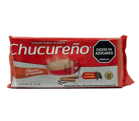 Chocolate de Mesa Chucureño Clavos y Canela